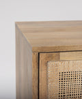Grier Light Brown Mango Wood Media Console-7
