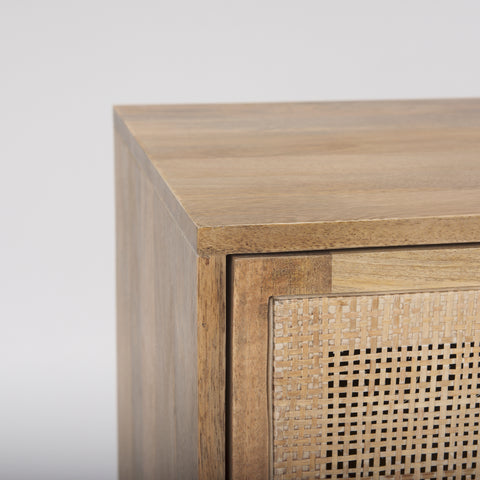 Grier Light Brown Mango Wood Media Console-7