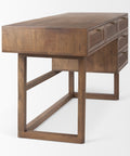 Grier Medium Brown Mango Wood Cane Desk-5