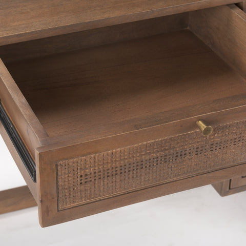 Grier Medium Brown Mango Wood Cane Desk-9