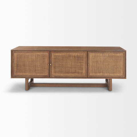 Grier Medium Brown Mango Wood Media Console-2