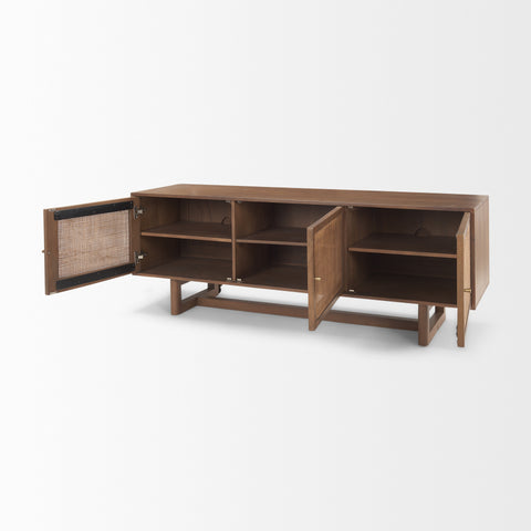 Grier Medium Brown Mango Wood Media Console-6