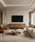 Grier Medium Brown Mango Wood Media Console