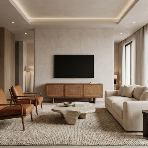 Grier Medium Brown Mango Wood Media Console