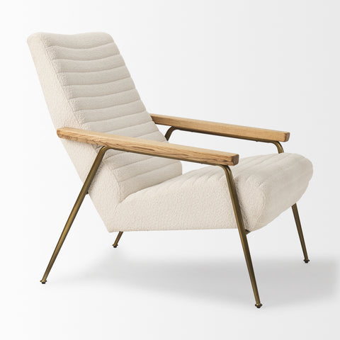 Grosjean Cream Boucle Accent Chair -6