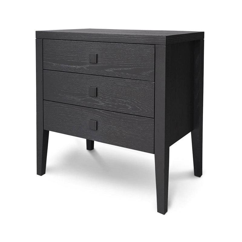 Hara Black Three Drawer- Dresser