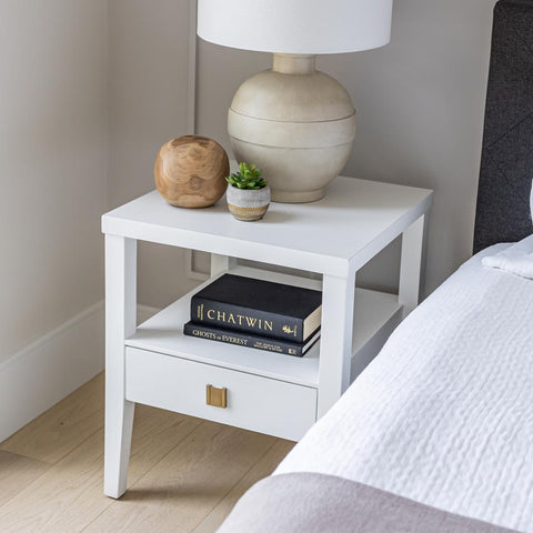 Hara White - End Table SIF