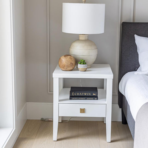 Hara White - End Table SIF