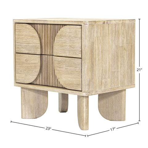 Haru Two Drawer - Nightstand LH