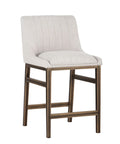 Halden Beige Modern Upholstered Counter Stool 