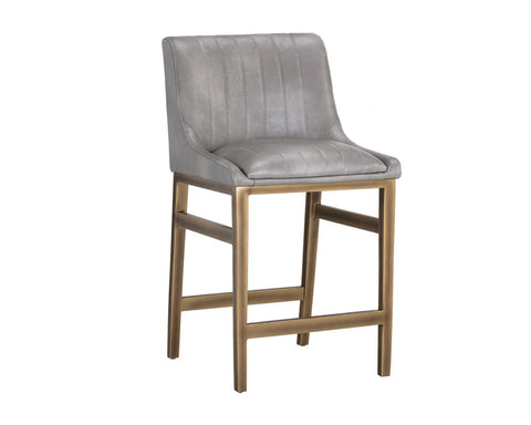Halden Stone Modern Faux Leather Counter Stool -1