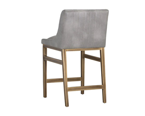 Halden Stone Modern Faux Leather Counter Stool -4