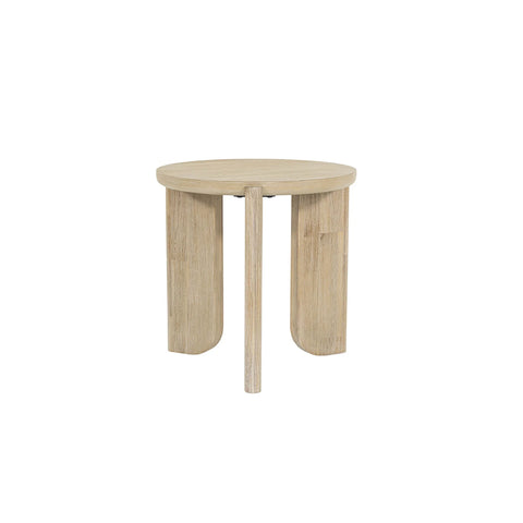 Haru Sand Wash Solid Acacia Wood End Table-2