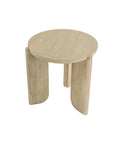 Haru Sand Wash Solid Acacia Wood End Table-5