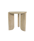 Haru Sand Wash Solid Acacia Wood End Table-6