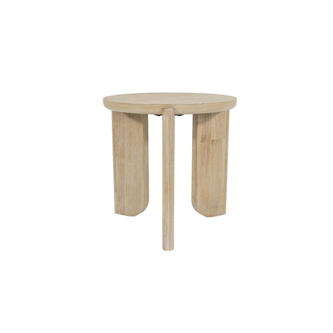 Haru Sand Wash Solid Acacia Wood End Table-7