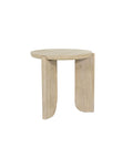 Haru Sand Wash Solid Acacia Wood End Table-9