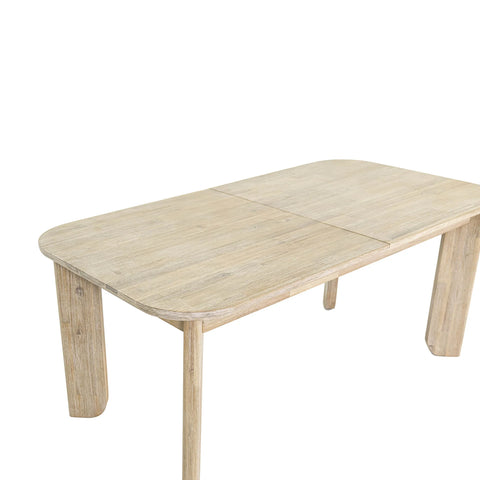 Haru Solid Acacia Extendable Dining Table-3