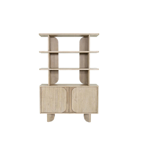 Haru Solid Acacia Wood Bookcase-1