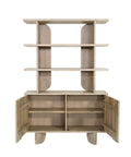 Haru Solid Acacia Wood Bookcase-2