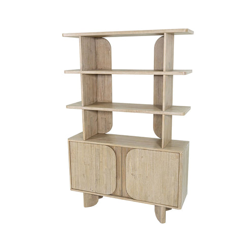 Haru Solid Acacia Wood Bookcase-3