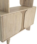 Haru Solid Acacia Wood Bookcase-5