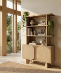 Haru Solid Acacia Wood Bookcase