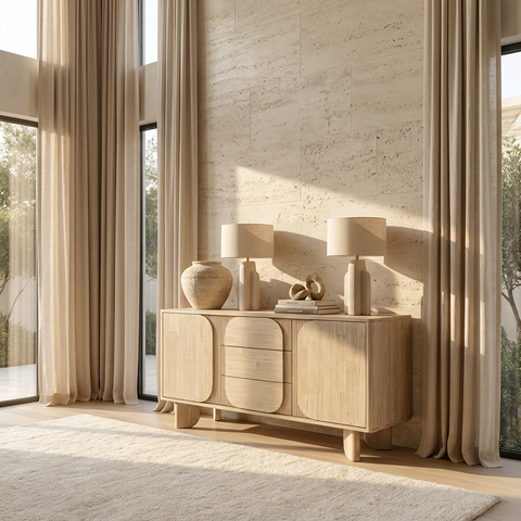 solid wood sideboard cabinet