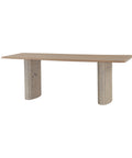 Hedron Mango Wood Marble Dining Table-4