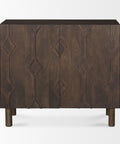 Heera Dark Brown Mango Wood Accent Cabinet -2