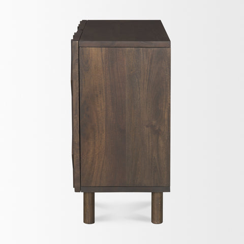 Heera Dark Brown Mango Wood Accent Cabinet -3