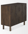 Heera Dark Brown Mango Wood Accent Cabinet -4