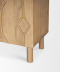 Heera Light Brown Wood Accent Cabinet -7