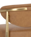 Heloise Cognac Modern Faux Leather Counter Stool-7