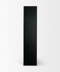 Henry Black and Light Brown Oak Veneer Curio Cabinet-3