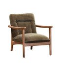 Highland Pine Green Fabric Accent Chair-1