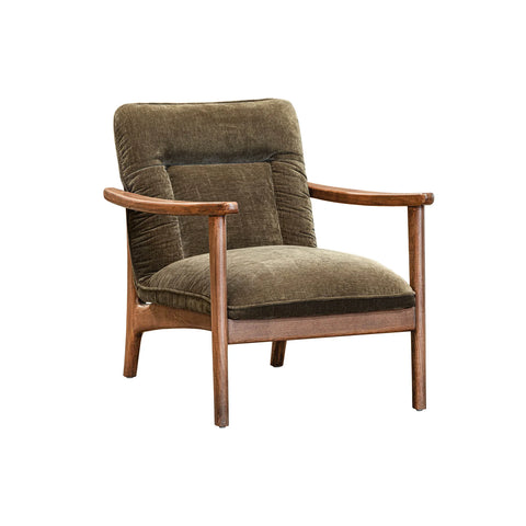 Highland Pine Green Fabric Accent Chair-1