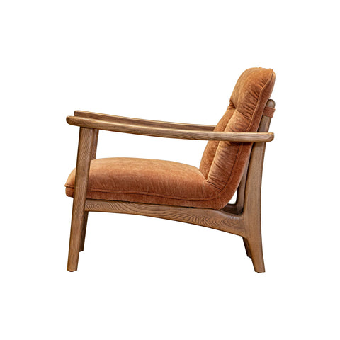 Highland Rust Fabric Accent Chair-3
