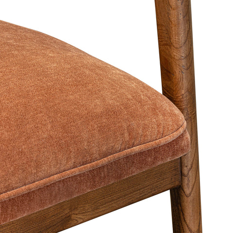 Highland Rust Fabric Accent Chair-4