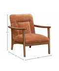Highland Rust Fabric Accent Chair-6
