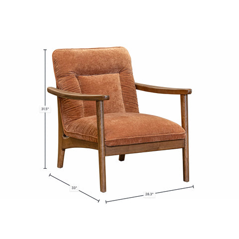 Highland Rust Fabric Accent Chair-6