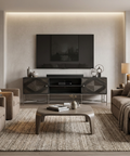 Hogarth I Dark Brown Mango Wood Media Console 