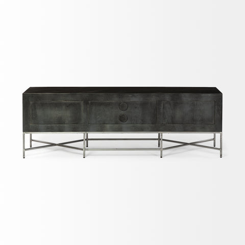 Hogarth I Dark Brown Mango Wood Media Console -4