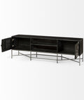 Hogarth I Dark Brown Mango Wood Media Console -5