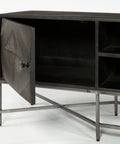 Hogarth I Dark Brown Mango Wood Media Console -6