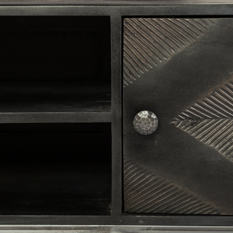 Hogarth I Dark Brown Mango Wood Media Console -7