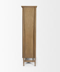 Hollis Grey-Brown Oak Veneer Curio Cabinet-3