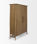 Hollis Grey-Brown Oak Veneer Curio Cabinet-5