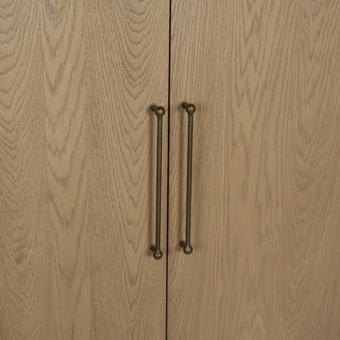 Hollis Grey-Brown Oak Veneer Curio Cabinet-7