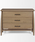 Hollis Grey-Brown Oak Veneer Nightstand -2